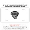 6 X 12 Full Size Aluminum License Plate for Cars and Trucks  Thumbnail