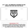 6 X 12 Full Size Aluminum License Plate for Cars and Trucks  Thumbnail
