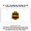 6 X 12 Full Size Aluminum License Plate for Cars and Trucks  Thumbnail