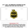 6 X 12 Full Size Aluminum License Plate for Cars and Trucks  Thumbnail