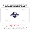 6 X 12 Full Size Aluminum License Plate for Cars and Trucks  Thumbnail