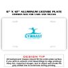 6 X 12 Full Size Aluminum License Plate for Cars and Trucks  Thumbnail