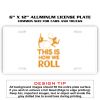 6 X 12 Full Size Aluminum License Plate for Cars and Trucks  Thumbnail