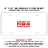6 X 12 Full Size Aluminum License Plate for Cars and Trucks  Thumbnail