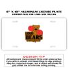 6 X 12 Full Size Aluminum License Plate for Cars and Trucks  Thumbnail