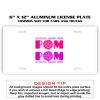 6 X 12 Full Size Aluminum License Plate for Cars and Trucks  Thumbnail