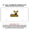 6 X 12 Full Size Aluminum License Plate for Cars and Trucks  Thumbnail