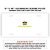 6 X 12 Full Size Aluminum License Plate for Cars and Trucks  Thumbnail