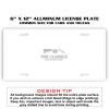 6 X 12 Full Size Aluminum License Plate for Cars and Trucks  Thumbnail