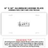 6 X 12 Full Size Aluminum License Plate for Cars and Trucks  Thumbnail