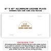 6 X 12 Full Size Aluminum License Plate for Cars and Trucks  Thumbnail