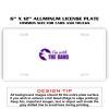 6 X 12 Full Size Aluminum License Plate for Cars and Trucks  Thumbnail