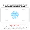 6 X 12 Full Size Aluminum License Plate for Cars and Trucks  Thumbnail