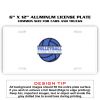 6 X 12 Full Size Aluminum License Plate for Cars and Trucks  Thumbnail