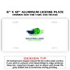 6 X 12 Full Size Aluminum License Plate for Cars and Trucks  Thumbnail