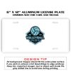 6 X 12 Full Size Aluminum License Plate for Cars and Trucks  Thumbnail