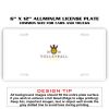 6 X 12 Full Size Aluminum License Plate for Cars and Trucks  Thumbnail