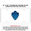 6 X 12 Full Size Aluminum License Plate for Cars and Trucks  Thumbnail