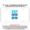 6 X 12 Full Size Aluminum License Plate for Cars and Trucks  Thumbnail