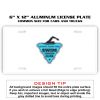 6 X 12 Full Size Aluminum License Plate for Cars and Trucks  Thumbnail