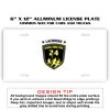 6 X 12 Full Size Aluminum License Plate for Cars and Trucks  Thumbnail