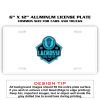 6 X 12 Full Size Aluminum License Plate for Cars and Trucks  Thumbnail