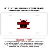6 X 12 Full Size Aluminum License Plate for Cars and Trucks  Thumbnail