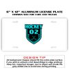 6 X 12 Full Size Aluminum License Plate for Cars and Trucks  Thumbnail
