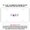 6 X 12 Full Size Aluminum License Plate for Cars and Trucks  Thumbnail
