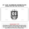 6 X 12 Full Size Aluminum License Plate for Cars and Trucks  Thumbnail