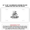 6 X 12 Full Size Aluminum License Plate for Cars and Trucks  Thumbnail