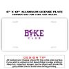 6 X 12 Full Size Aluminum License Plate for Cars and Trucks  Thumbnail