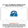 6 X 12 Full Size Aluminum License Plate for Cars and Trucks  Thumbnail