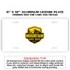 6 X 12 Full Size Aluminum License Plate for Cars and Trucks  Thumbnail