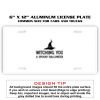 6 X 12 Full Size Aluminum License Plate for Cars and Trucks  Thumbnail
