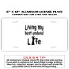 6 X 12 Full Size Aluminum License Plate for Cars and Trucks  Thumbnail