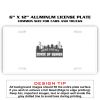 6 X 12 Full Size Aluminum License Plate for Cars and Trucks  Thumbnail