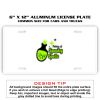 6 X 12 Full Size Aluminum License Plate for Cars and Trucks  Thumbnail