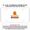 6 X 12 Full Size Aluminum License Plate for Cars and Trucks  Thumbnail