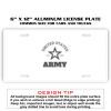6 X 12 Full Size Aluminum License Plate for Cars and Trucks  Thumbnail