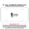 6 X 12 Full Size Aluminum License Plate for Cars and Trucks  Thumbnail