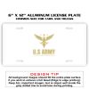 6 X 12 Full Size Aluminum License Plate for Cars and Trucks  Thumbnail