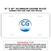 6 X 12 Full Size Aluminum License Plate for Cars and Trucks  Thumbnail
