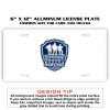 6 X 12 Full Size Aluminum License Plate for Cars and Trucks  Thumbnail