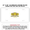 6 X 12 Full Size Aluminum License Plate for Cars and Trucks  Thumbnail