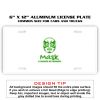 6 X 12 Full Size Aluminum License Plate for Cars and Trucks  Thumbnail