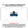 6 X 12 Full Size Aluminum License Plate for Cars and Trucks  Thumbnail