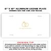6 X 12 Full Size Aluminum License Plate for Cars and Trucks  Thumbnail