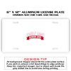 6 X 12 Full Size Aluminum License Plate for Cars and Trucks  Thumbnail