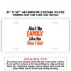 6 X 12 Full Size Aluminum License Plate for Cars and Trucks  Thumbnail